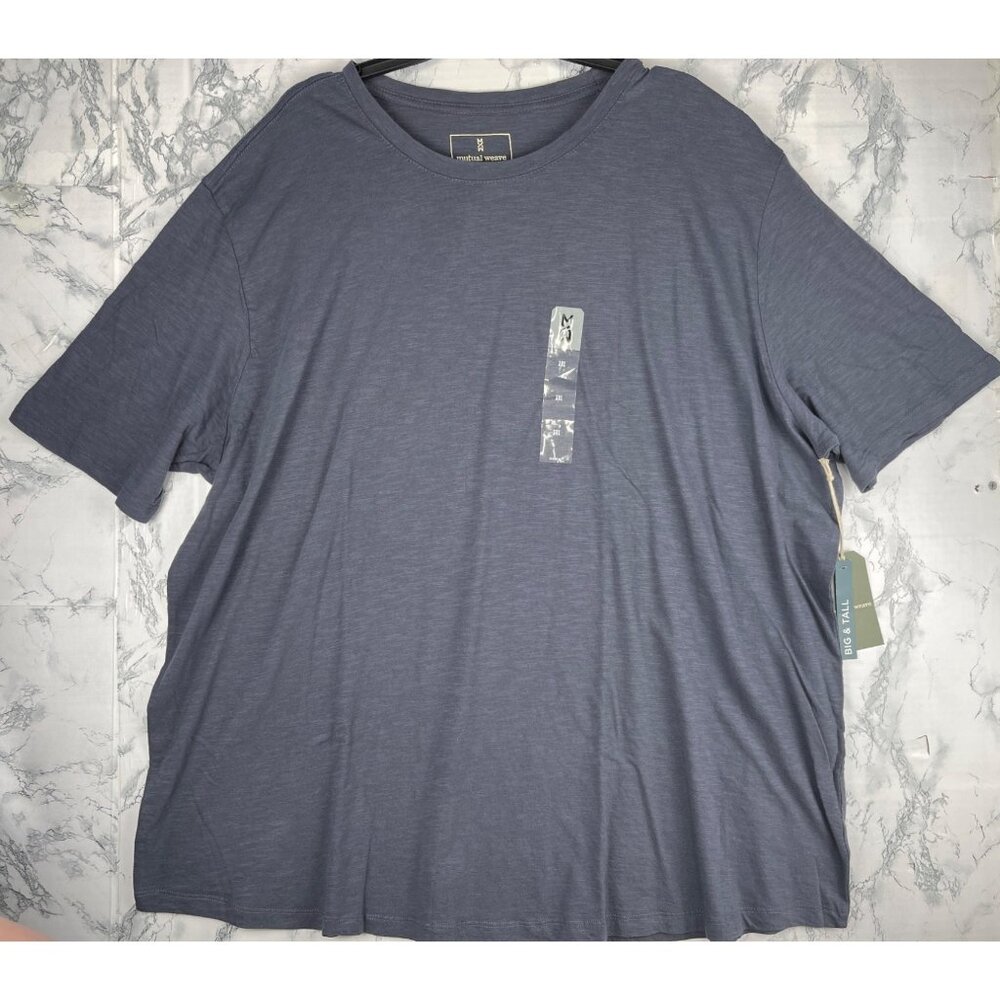 Mutual Weave Mens Big & Tall 3XL T-Shirt Ombre Blue